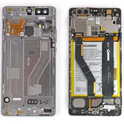 کابل منعطف سنسور اثرانگشت را جدا کنید و قاب عقب را بردارید