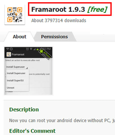 اپلیکیشن Framaroot اپلیکیشن Framaroot