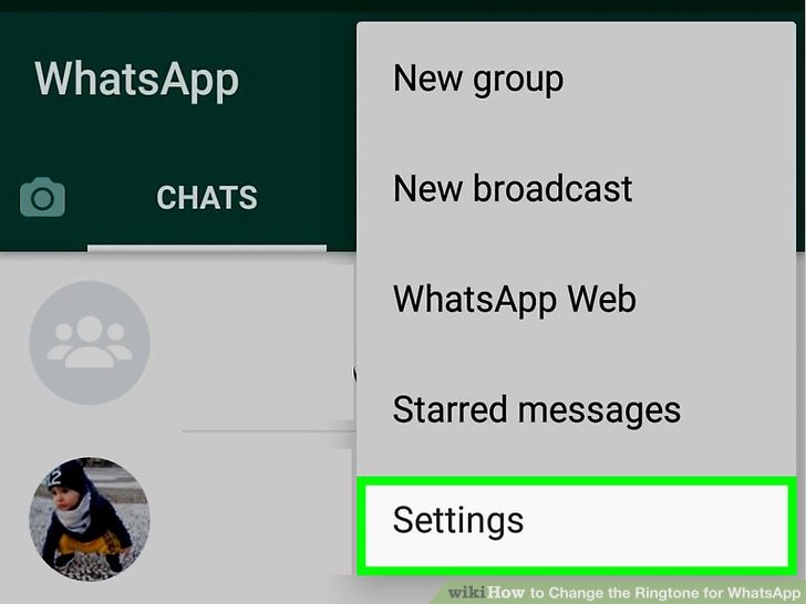 از این منو روی گزینه Setting را ضربه بزنید
