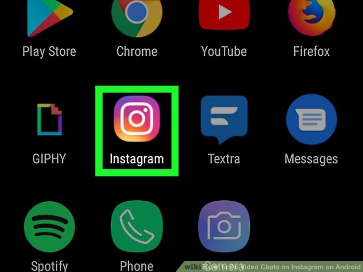 برنامه اینستاگرام را باز کنید