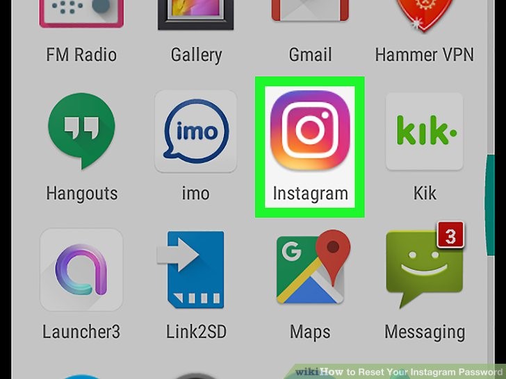 برنامه اینستاگرام را باز کنید