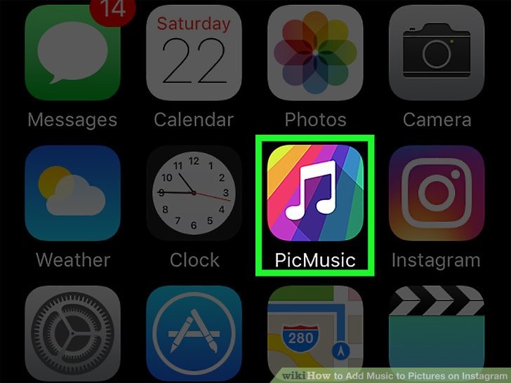  برنامه PicMusic را باز کنید.