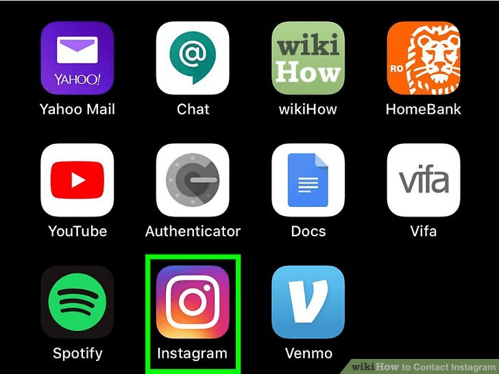 برنامه اینستاگرام را باز کنید