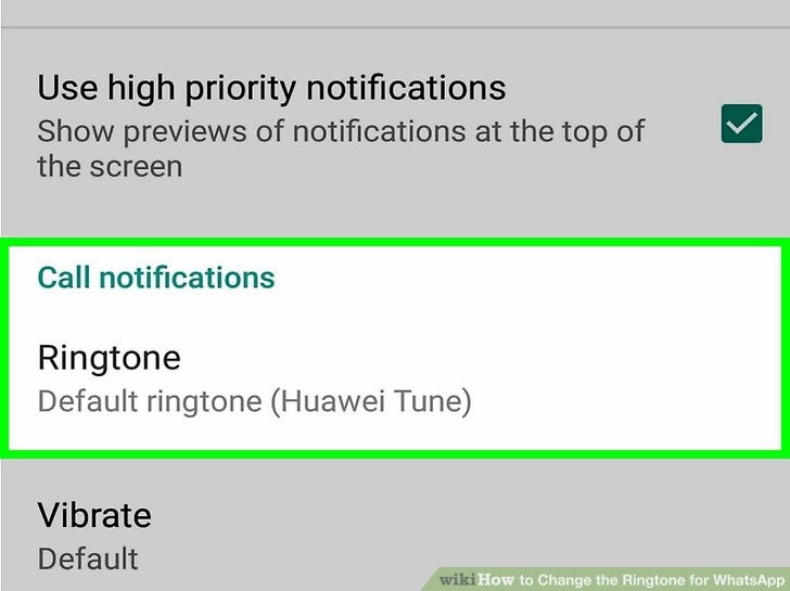 از این منو پایین بیایید و روی قسمت «Call notification» ضربه بزنید