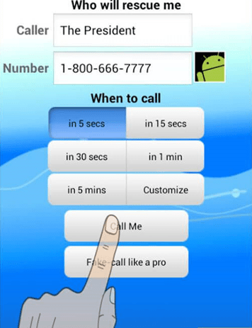 گزینه “Call Me” را انتخاب کنید گزینه “Call Me” را انتخاب کنید