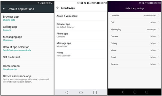 گزینه “Clear Defaults” را انتخاب کنید
