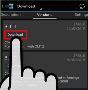 گزینه Download را انتخاب کنید گزینه Download را انتخاب کنید