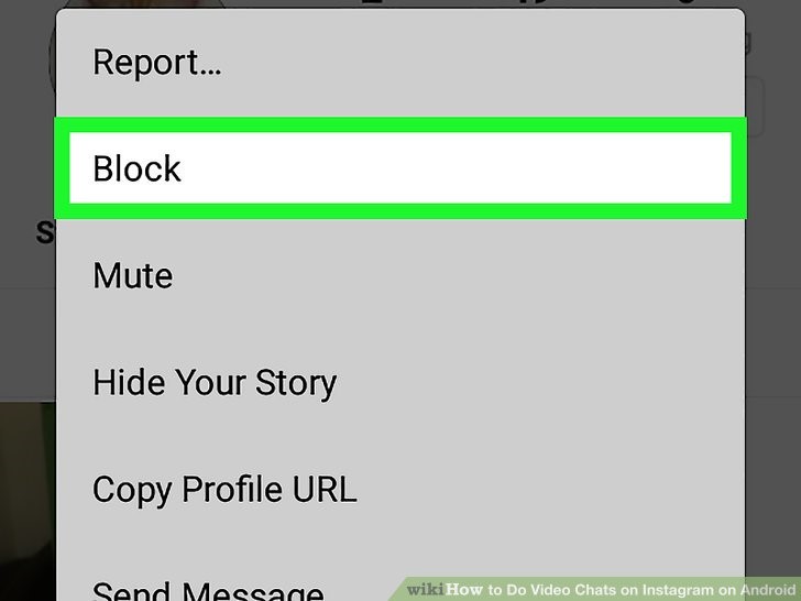 روی گزینه Block ضربه بزنید