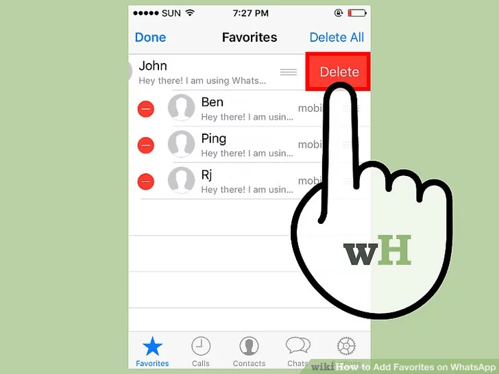 برای تایید کار خود روی گزینه «Delete» ضربه بزنید