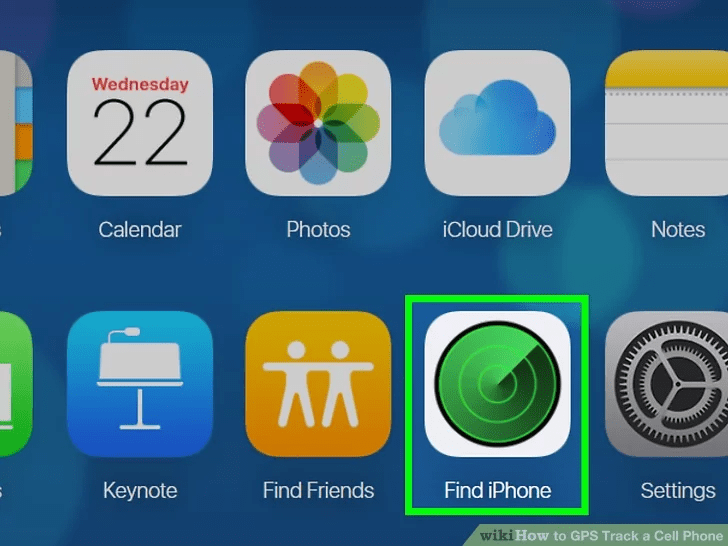 روی گزینه Find iPhone ضربه بزنید