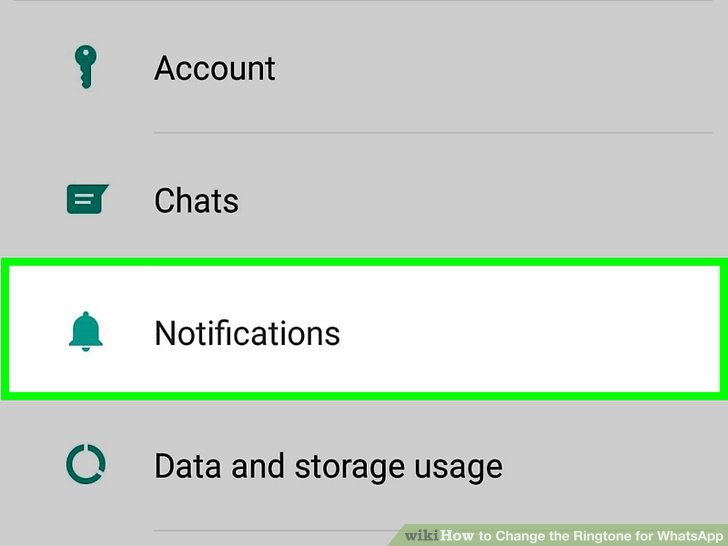 روی گزینه Notifications ضربه بزنید