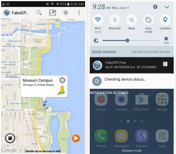 برنامه Fake Location Spoofer