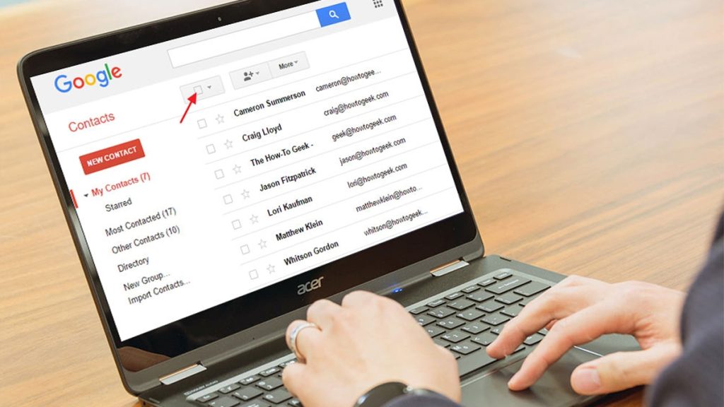 روش بازیابی مخاطبین اکانت گوگل