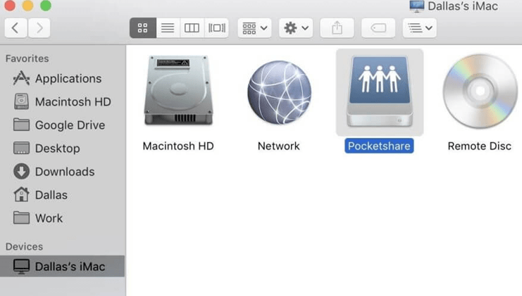 برنامه Pocketshare را در گوشی اندرویدی خود اجرا کنید برنامه Pocketshare را در گوشی اندرویدی خود اجرا کنید