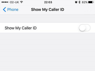 گزینه Show My Caller ID را انتخاب کنید
