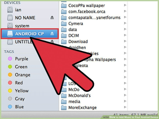 گزینه Android CP را انتخاب کنید گزینه Android CP را انتخاب کنید