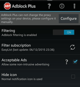 نصب برنامه Adblock Plus