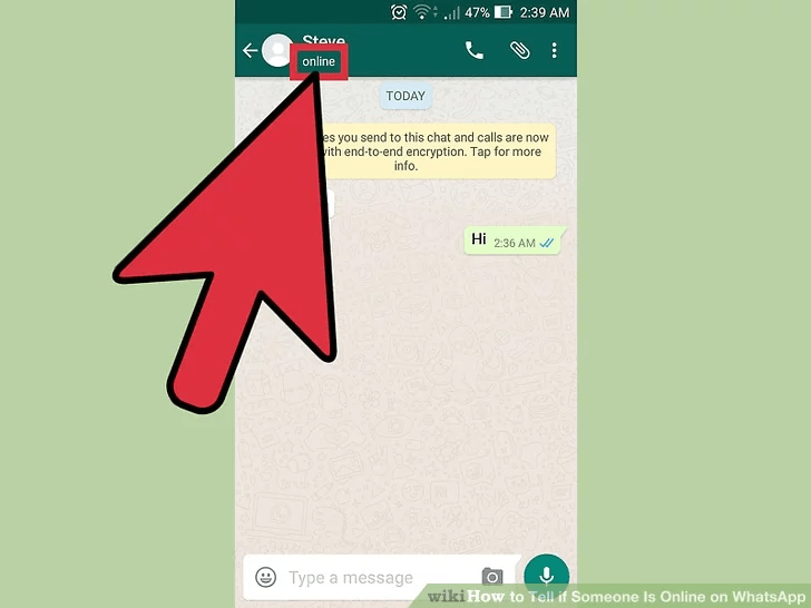 اکنون وضعیت مخاطب مورد نظر خود را مشاهده کنید