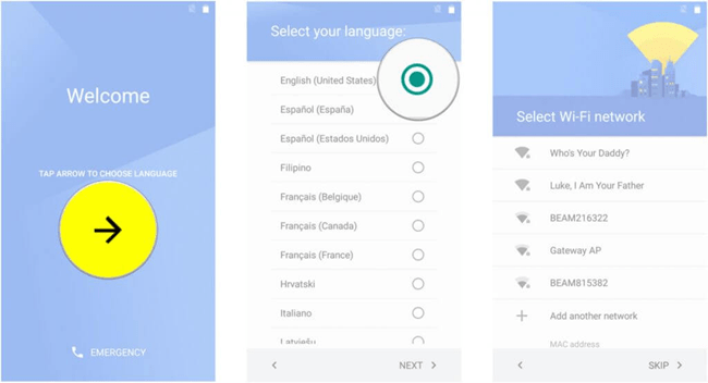 آیکون فلش را لمس کنید