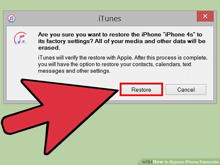 روی گزینه «Restore and Update» کلیک کنید و اقدام خود را تایید کنید