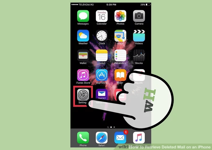 به تنظیمات آیفون خود بروید