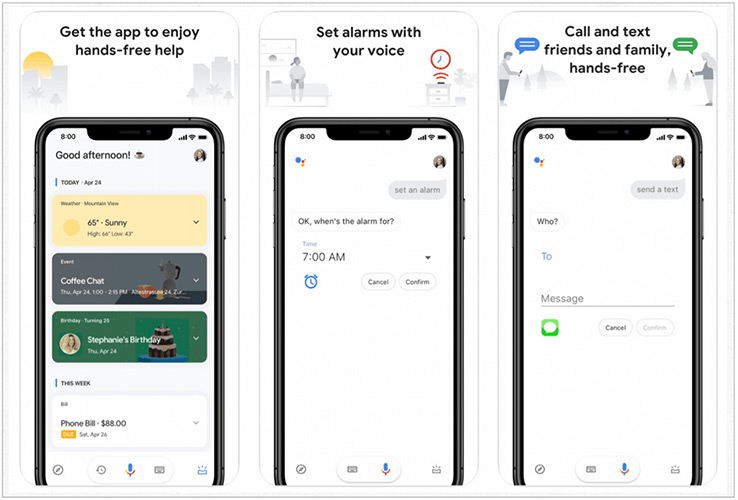 دستورات صوتی دستیار گوگل