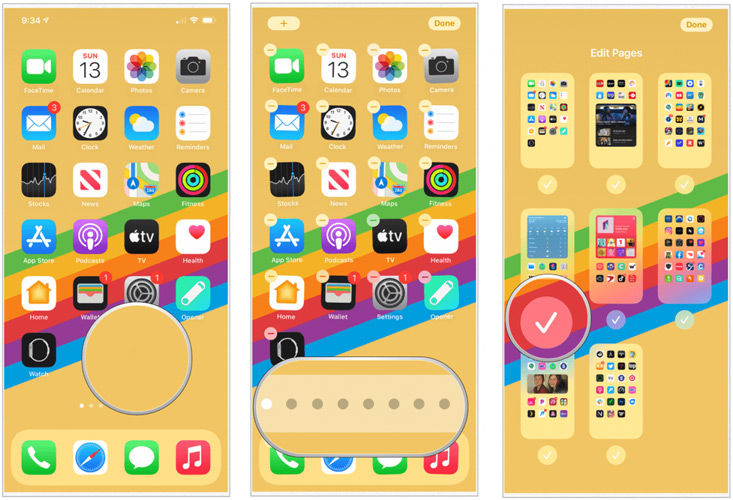 مخفی کردن صفحات هوم اسکرین در iOS 14
