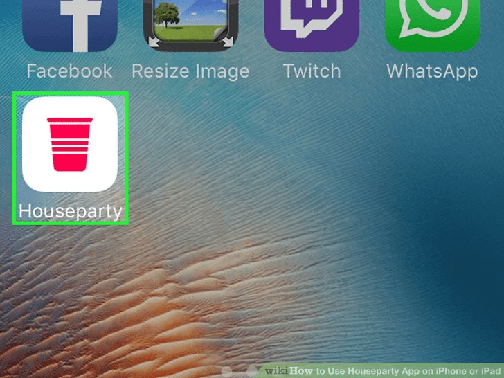 برنامه هاوس پارتی در آیفون و آیپد خود را باز کنید