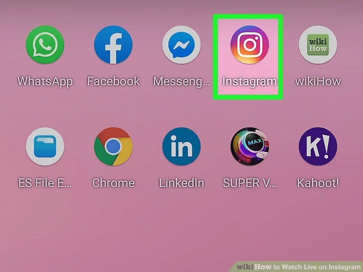 برنامه اینستاگرام را باز کنید