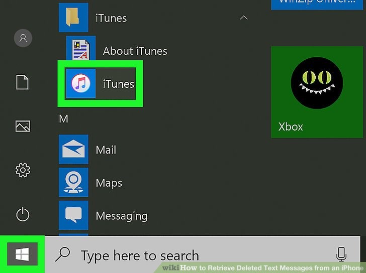 برنامه Mail را باز کنید