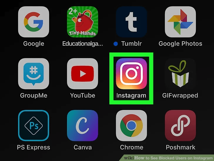 برنامه اینستاگرام را باز کنید