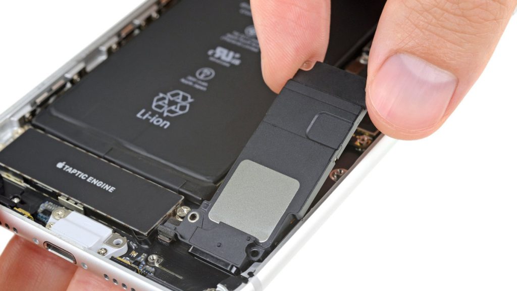 تعویض بلندگوی پایین آیفون 8 پلاس