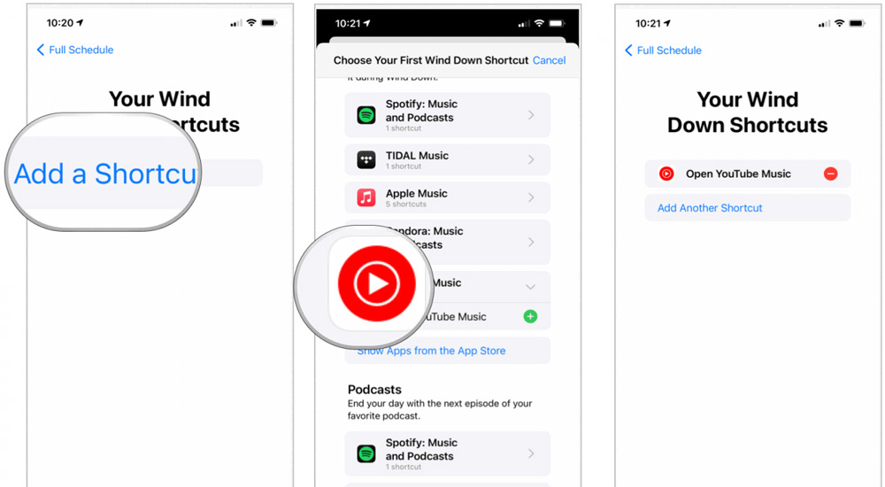 برای افزودن میانبر روی گزینه Add a Shortcut ضربه بزنید