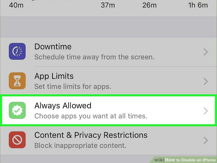 روی گزینه Always Allowed ضربه بزنید