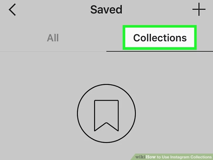 روی دکمه «Collections» ضربه بزنید