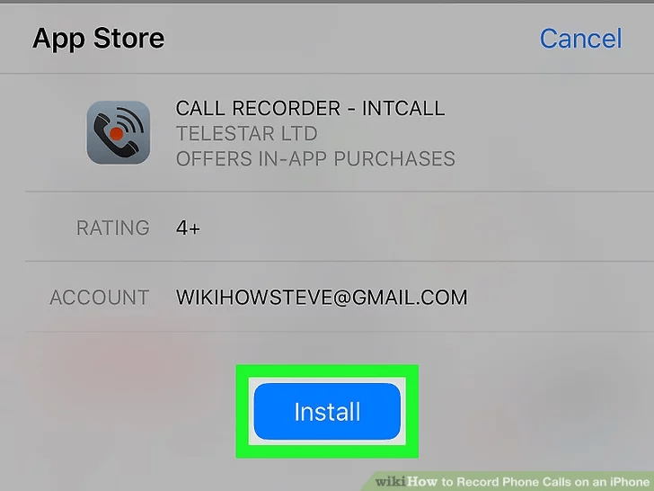 روی گزینه Install ضربه بزنید