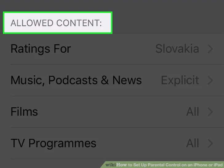 گزینه های زیر قسمت ALLOWED CONTENT را بررسی کنید