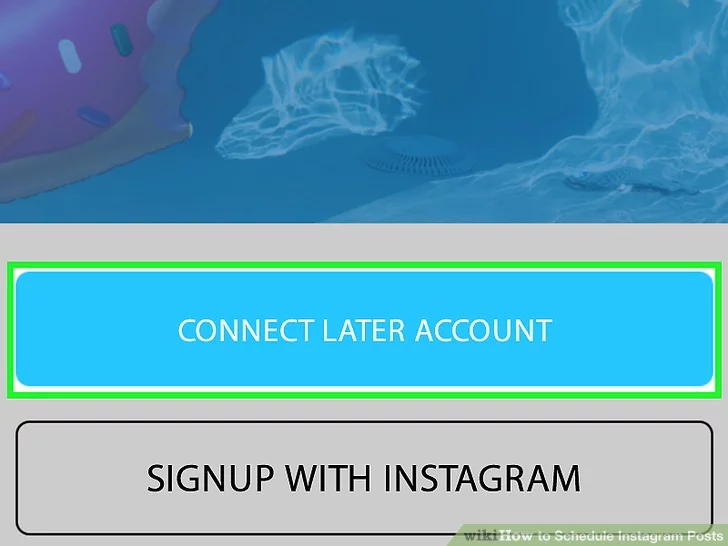 روی گزینه Connect Later Account ضربه بزنید