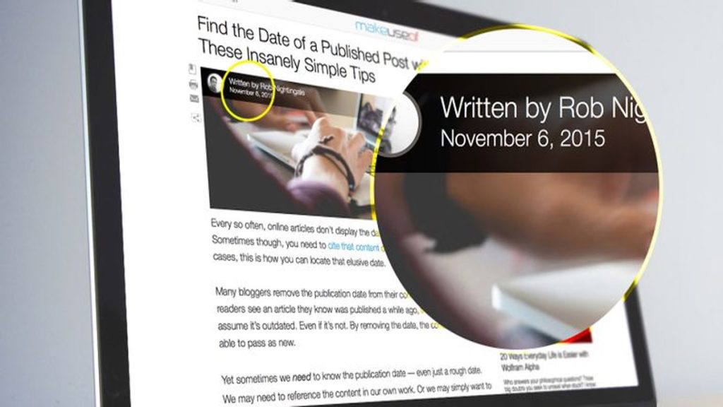 سه روش برای یافتن تاریخ انتشار یک مقاله یا وبسایت سه روش برای یافتن تاریخ انتشار یک مقاله یا وبسایت