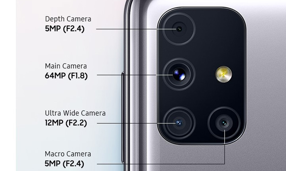 دوربین سه گانه گوشی گلکسی M31s 