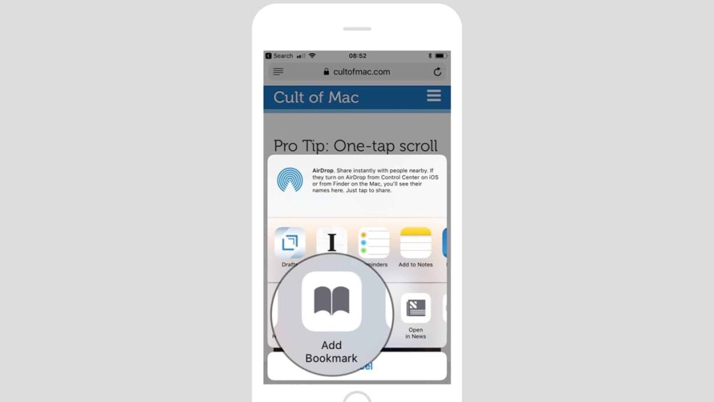 نحوه Bookmark کردن همزمان زبانه های مرورگر سافاری در iOs