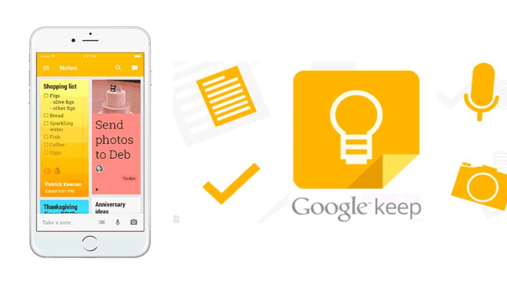 اشتراک گذاری آنلاین یادداشت در Google Keep