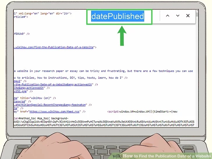 عبارت datePublished را جستجو کنید