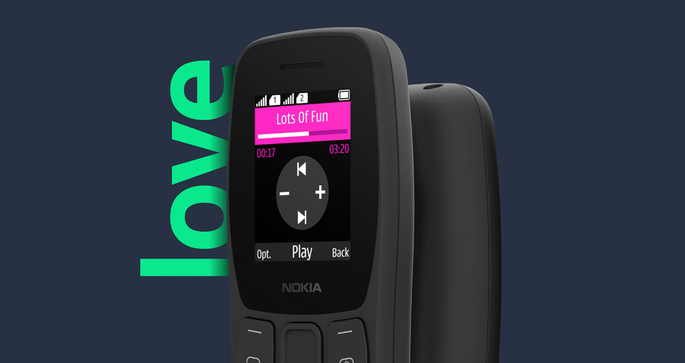 گوشی Nokia 110 دارای قابلیت پخش فایل‌های موسیقی MP3