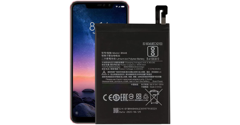 مشخصات باتری گوشی شیائومی Redmi Note 6 Pro