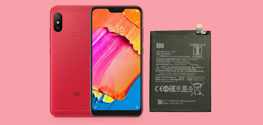 باتری گوشی شیائومی (Mi A2 Lite (Redmi 6 Pro