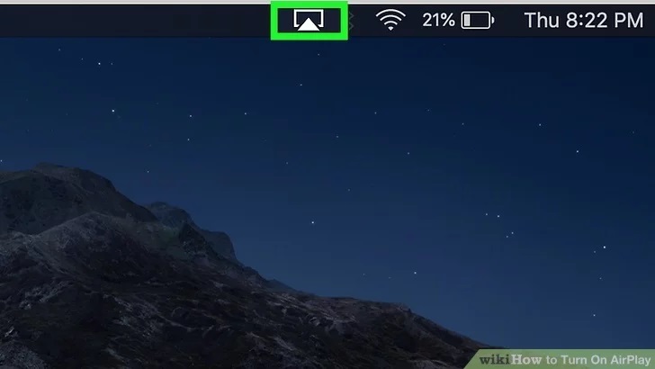 بر روی آیکون Mirroring بر روی نمایشگر کلیک کنید