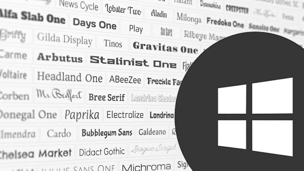نحوه نصب فایل های فونت در ویندوز 10