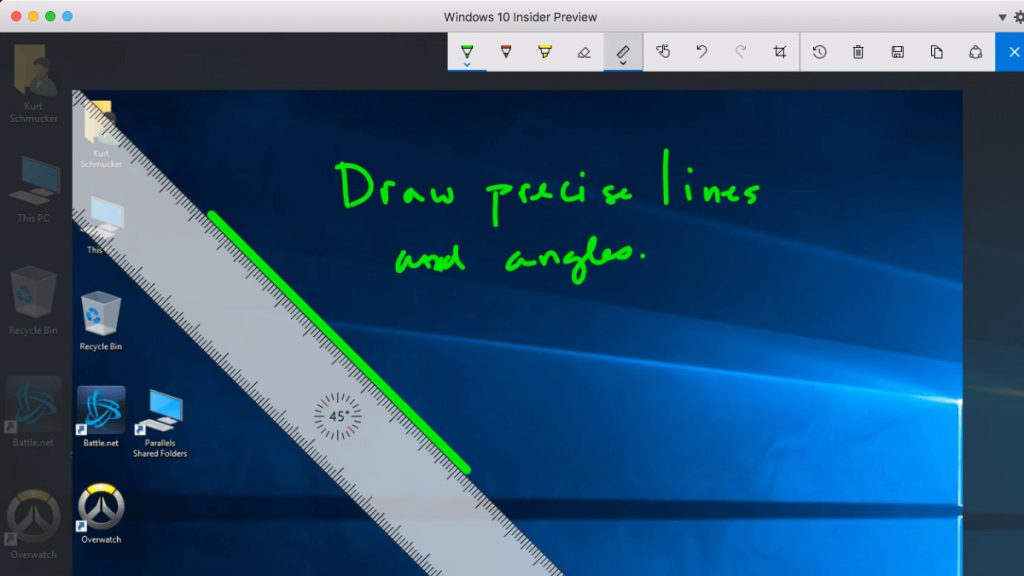 نحوه حاشیه نویسی عکس در برنامه Snip در ویندوز 10