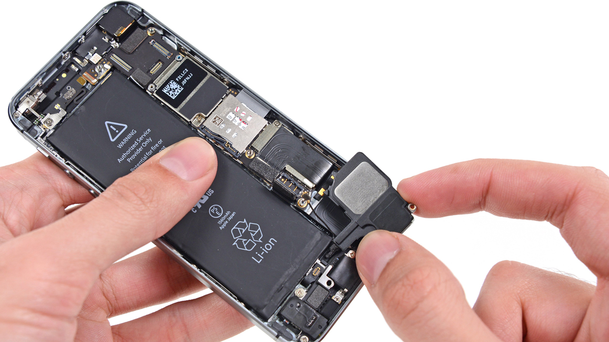 آموزش تعویض بلندگو آیفون SE